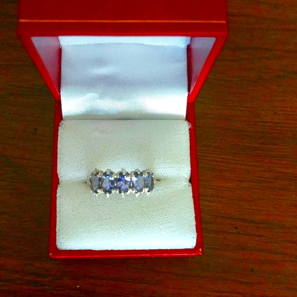 Genuine Tanzanite set in beautifully crafted Sterling Silver